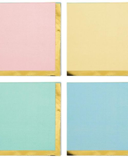 Pastel Celebrations Beverage Napkins 16pk
