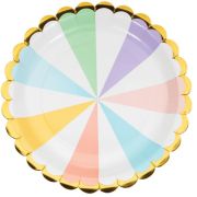 Pastel Celebrations Dinner Plates 8pk