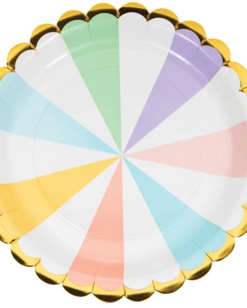 Pastel Celebrations Dinner Plates 8pk