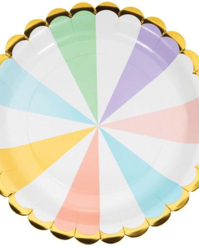 Pastel Celebrations Dinner Plates 8pk