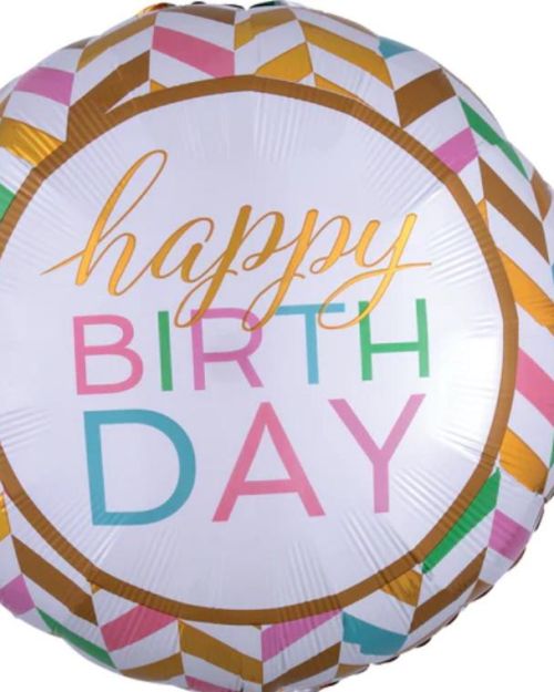 Pastel Confetti Birthday Jumbo Foil Balloon