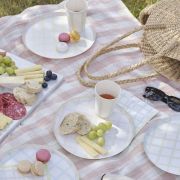 Pastel Gingham Dinner Plates 8pk