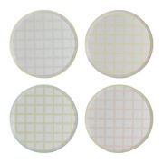 Pastel Gingham Dinner Plates 8pk