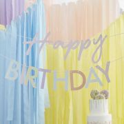 Pastel Happy Birthday Banner