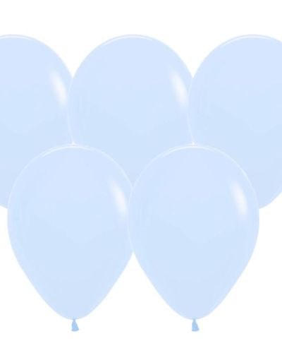 Pastel Matte Blue Balloons – 25pk