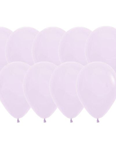 Pastel Matte Lilac 12cm Balloons – 50pk