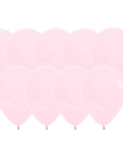 Pastel Matte Pink 12cm Balloons – 50pk