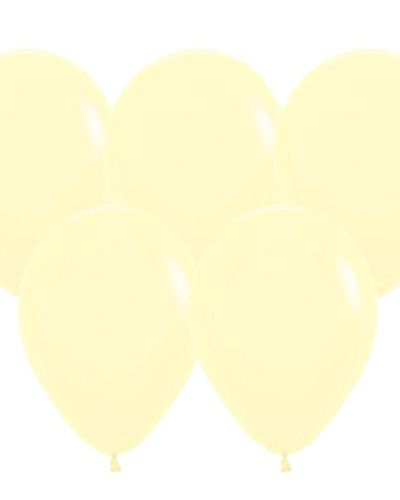 Pastel Matte Yellow Balloons – 25pk