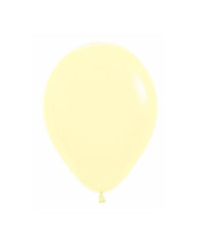 Pastel Matte Yellow 12cm Balloons 10pk