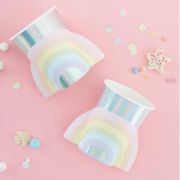 Pastel Party Rainbow Cups 8pk