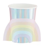 Pastel Party Rainbow Cups 8pk