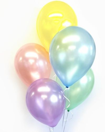 Plain Balloon Mix – Pastel Pearl