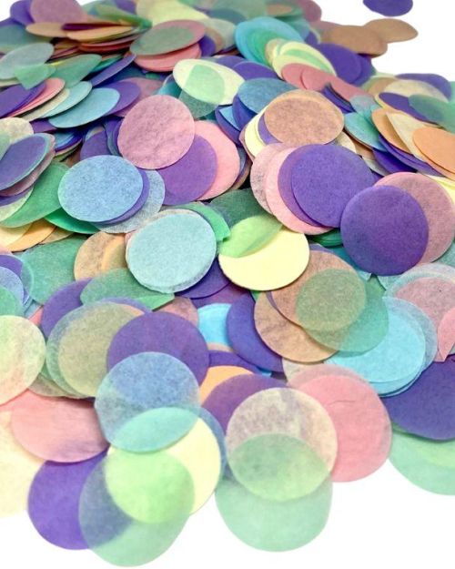 Tissue Confetti – Pastel Rainbow