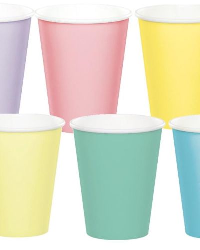 Pastel Rainbow Cups 12pk