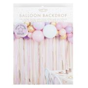 Pastel Streamer & Balloon Backdrop