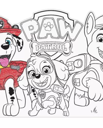 Paw Patrol Colour In Placemats 8pk