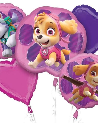 Pink Paw Patrol Foil Balloon Bouquet