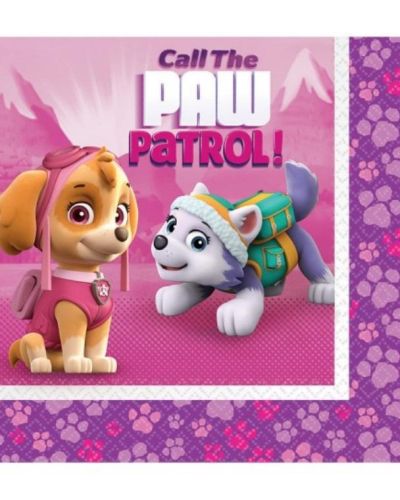 Pink Paw Patrol Lunch Napkins