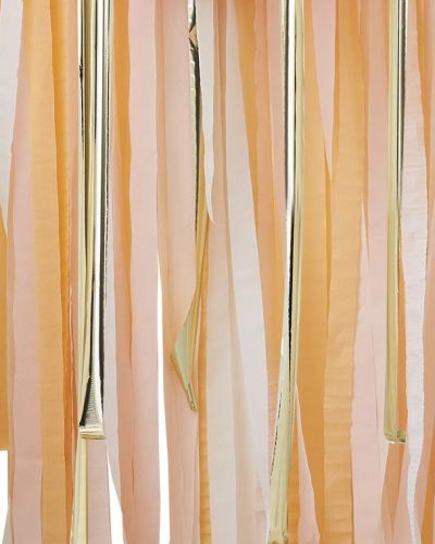 Gold & Peach Streamer Backdrop