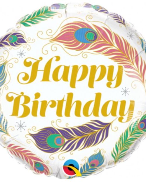 Peacock Feathers Foil Balloon