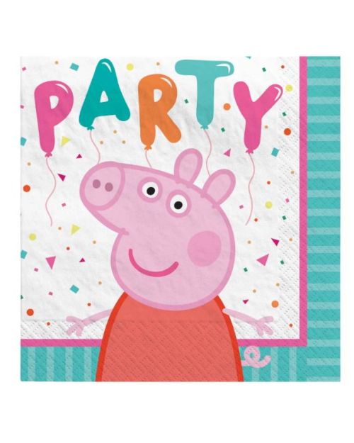 Peppa Pig Beverage Napkins 16pk