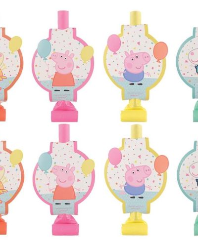 Peppa Pig Confetti Party Blowouts 8pk