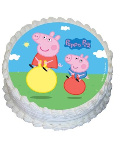 Edible Icing Image – Peppa Pig Round