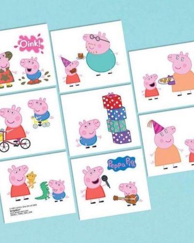 Peppa Pig Temporary Tattoos