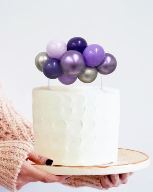Balloon Garland Cake Topper – Perfectly Purple
