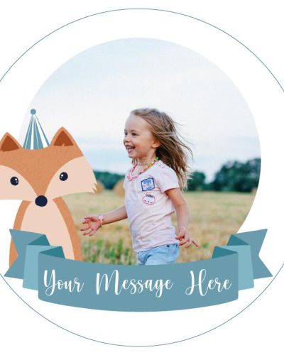 Personalised Edible Image – Birthday Fox
