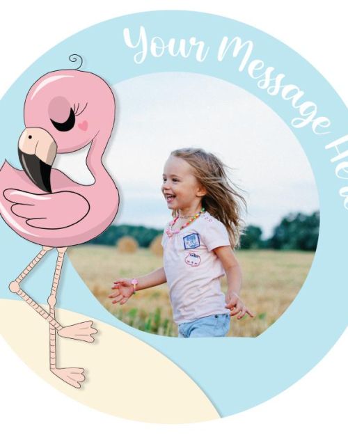 Personalised Edible Image – Flamingo