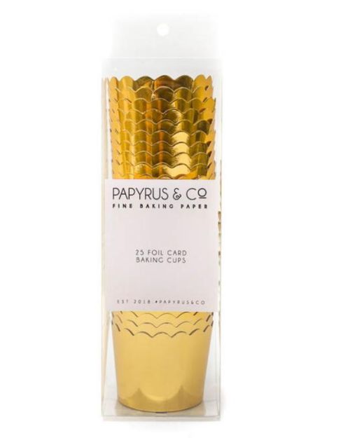 Gold Foil Baking Cups 25pk