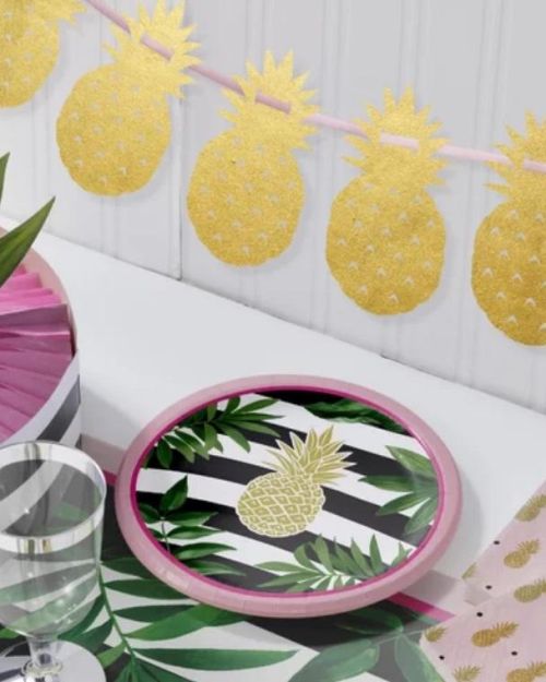 Pineapple Luxe Ribbon Banner