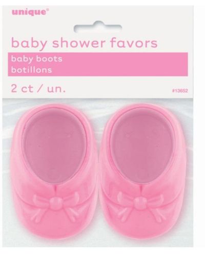 Pink Baby Booties 2pk