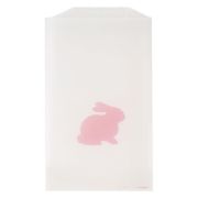 Pink Bunny Glassine Treat Bags 8pk