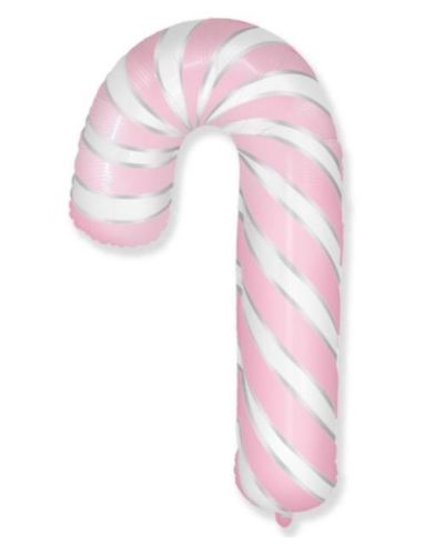Pink Candy Cane SuperShape Foil Balloon