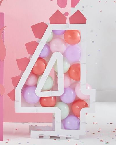 Pink Dinosaur Mosaic Balloons & Spikes Pack