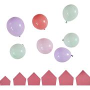 Pink Dinosaur Mosaic Balloons & Spikes Pack