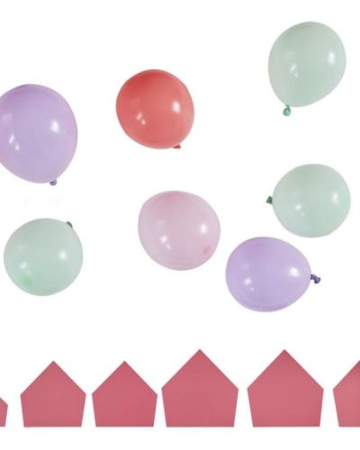 Pink Dinosaur Mosaic Balloons & Spikes Pack