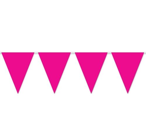 All Weather Bunting Flags – Hot Pink