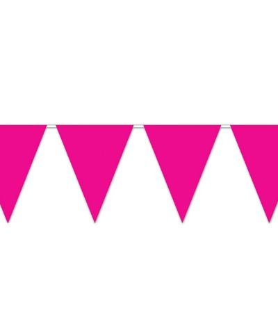 All Weather Bunting Flags – Hot Pink