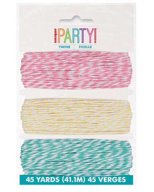 Pink, Yellow & Teal Bakers Twine