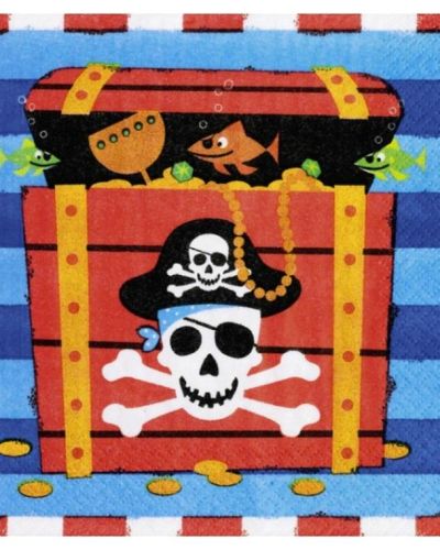 Pirates Treasure Lunch Napkins 16pk