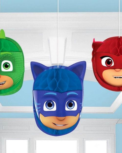 PJ Masks Hanging Honeycomb Decorations