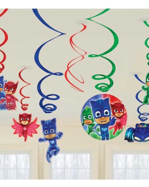 PJ Masks Hanging Swirls Decorations