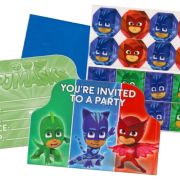 PJ Masks Invitations 8pk