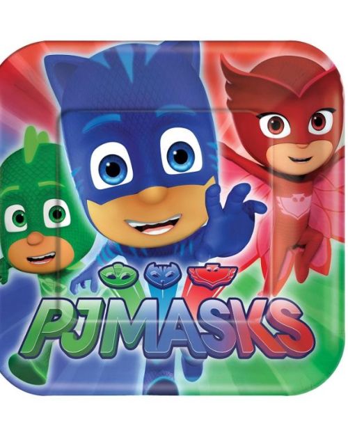 PJ Masks Lunch Plates 8pk