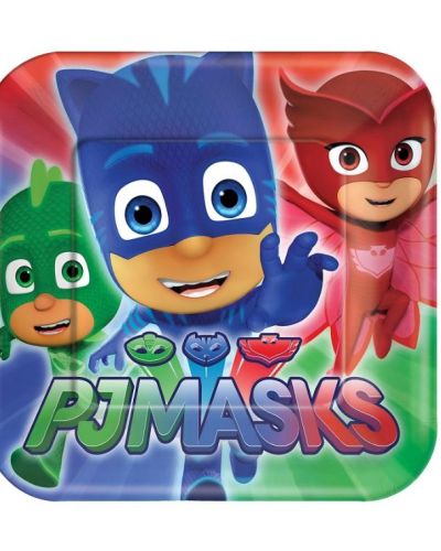 PJ Masks Lunch Plates 8pk