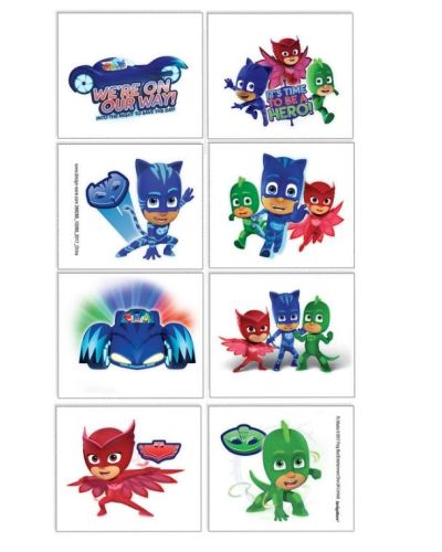 PJ Masks Tattoos 8pk