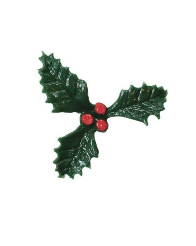 Holly Cake Decoration 25mm